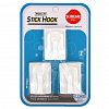 9011 - Крючок на липучке "Домашний" 3 штуки 5,5х3,7х3,4см, пластик, нагрузка до 2кг, белый, в блистере (Китай)