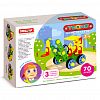02035 - Игрушка "Конструктор "Техно" "Кран" 16,5х4х12,5см, 70 элементов, полипропилен, картонная коробка в ту пленке, "Stellar" (Россия)