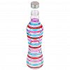 1319 - Бутылка стеклянная "Фигурная" 1л, h31см, горло д2,8см, основание д7см, винтовая комбинированная крышка, прозрачная цветная (Китай)