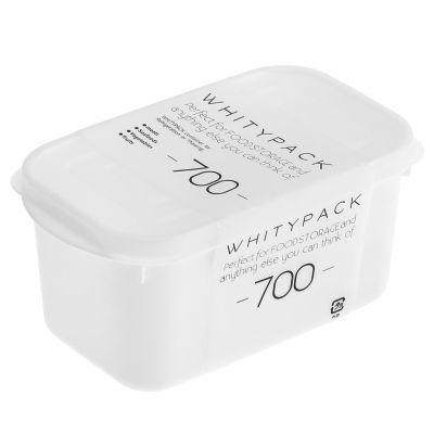 Контейнер для заморозки продуктов пластмассовый "Морозко" 700мл, 14,5х8х8см, полипропилен, с крышкой п/э, белый (Китай)