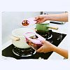 9881 - "Домашняя мода" Банка для сыпучих продуктов акриловая 0,8л 19х10см h7см, набор 2 штуки, розовый (Китай)