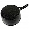 Икш1211юб - Ковш с тефлоновым покрытием 1,2л, д16см "Гранит Induction Юбилейная", h7,7см, s0,25см, дно д13,3см, s0,28см, ручка из термостойкого пластика, с крышкой (Россия) 