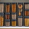 АП 1143 - Контейнеров для сыпучих продуктов пластмассовый, набор 3 штук: 1,4л 3шт, полипропилен, дымчатый (Россия)