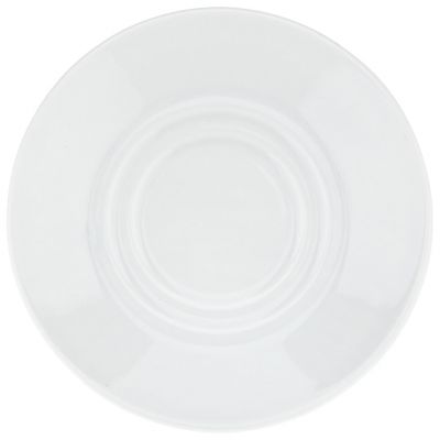 Блюдце фарфоровое д140мм, h21мм, форма "Экспресс", белье (Беларусь)