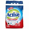 511701037 - Стиральный порошок "Active" 1,5кг, 24х13х34см, автомат, Polymer Enzyme - технология холодной стирки, "Poly Wash" (Иран)