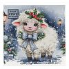 25597 - Салфетки бумажные "Bouquet Home Collection Classic" 33х33см, 3-х слойные, 20 штук в упаковке, 100% целлюлоза, "Красавица овечка" (Россия)