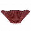  - Фруктовница фарфоровая "Цветок" 20,5х21х9,8см, 900мл, цветной, цвет - вишневый, в коробке (Китай)