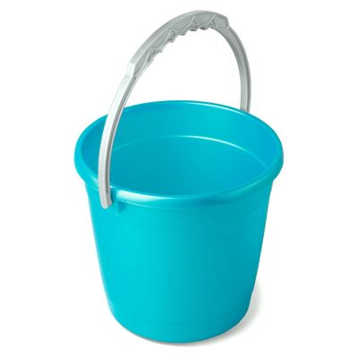 Ведро пластмассовое "Колор" 5л, д22,5см, h20,5см, бирюзовый перламутровый (Россия)