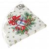 25179 - Салфетки бумажные "Art Bouquet Rondo" д32см, 3-х слойные, 12 штук в упаковке, 100% целлюлоза, "Подарок на Новый год" (Россия)