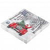 57787 - Салфетки бумажные "Bouquet Home Collection Classic" 33х33см, 3-х слойные, 20 штук в упаковке, 100% целлюлоза, "Дед Мороз в пути" (Россия)