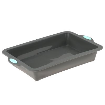 Противень силиконовый "Linea Silicone" 38х25х5,9см, с металлическим каркасом, прямоугольный, глубокий, "Regent" (Китай)