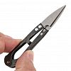 a001 - Ножницы швейные для распарывания швов, обрезки ниток 9,7х2,1х0,8см, металл, в п/эт пакете (Китай)