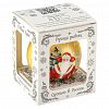 КУ-65-214208 - Елочная игрушка шар стеклянная "Дед Мороз" д6,5см, цвета микс, ручная художественная роспись, подарочная упаковка (Россия)