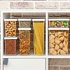 М1295 - Банка для сыпучих продуктов пластмассовая "Степ" 0,8л, 16х10х7см, белый (Россия)