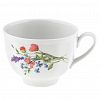 12518 - Чашка чайная фарфоровая "Акварель" 275мл, д9см, h7см, форма "Гранатовый", с блюдцем (Россия)